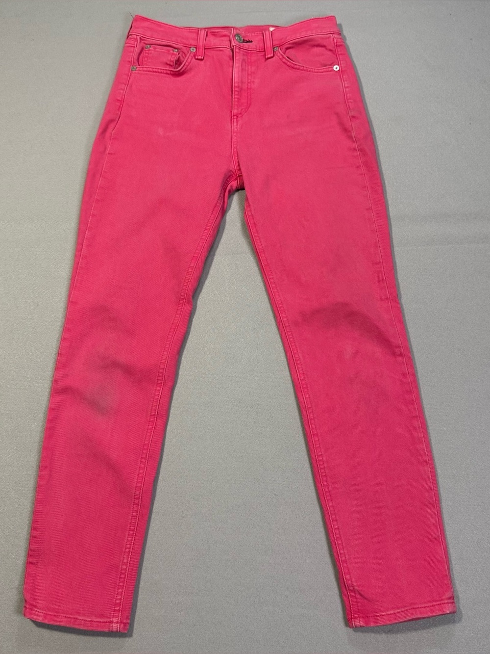 Rag & Bone High Rise Skinny Jeans Size 26 Bullet Pink Stretch Denim USA